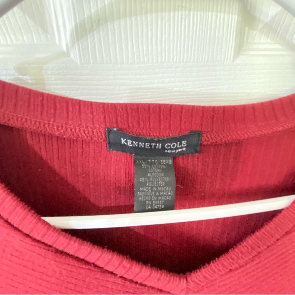 Kenneth Cole Men’s  light weight knit color- red beet Size XXL - Picture 3 of 10